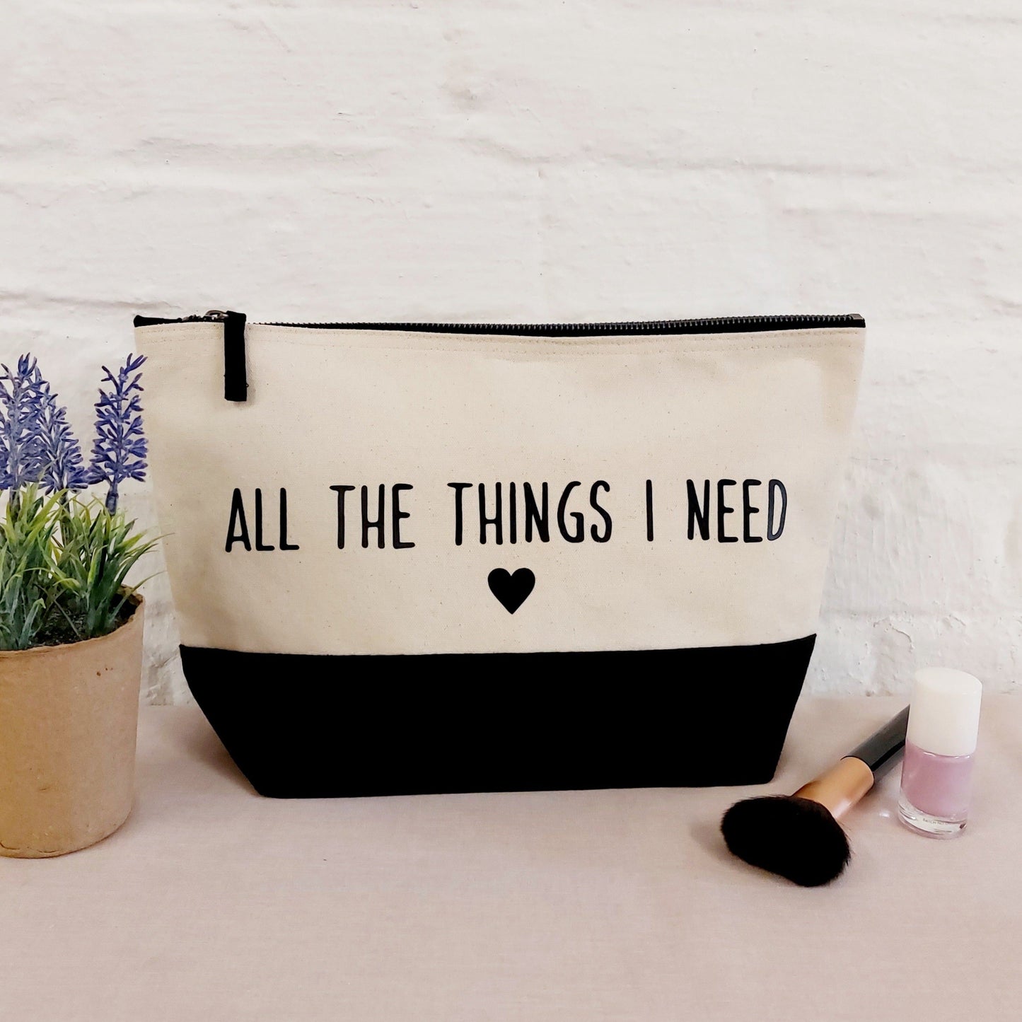 Kosmetik-Taschen im Set, 100% Baumwolle