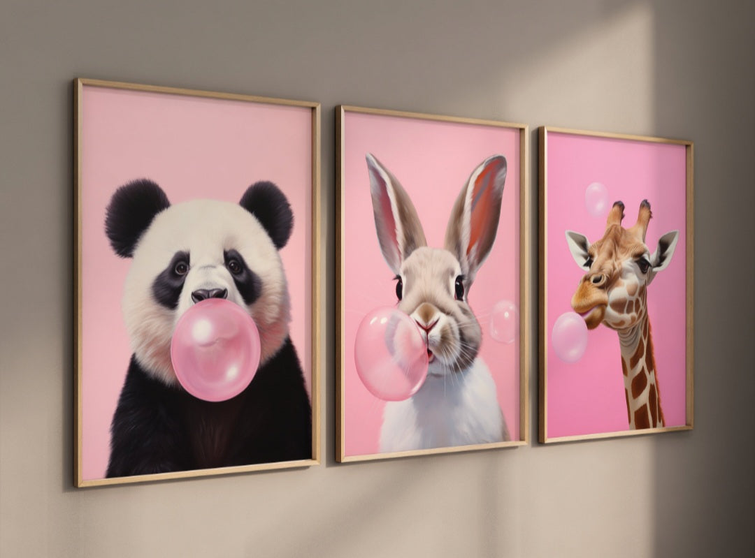 3er Set Print "Bubble"