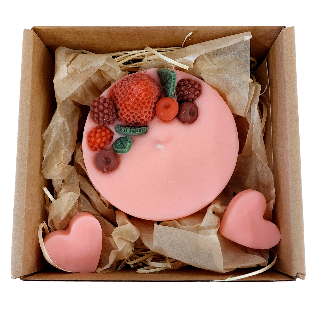 Duftkerze "Beere" mit Geschenkverpackung