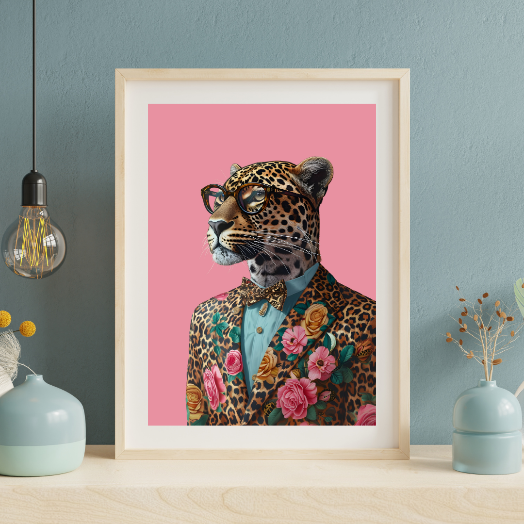Print - "Pink Leo" No 2