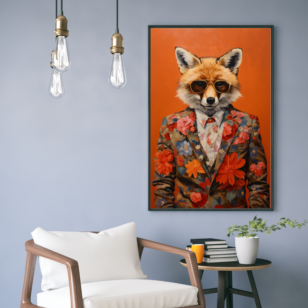 Print - stylischer Fuchs "Ludwig"