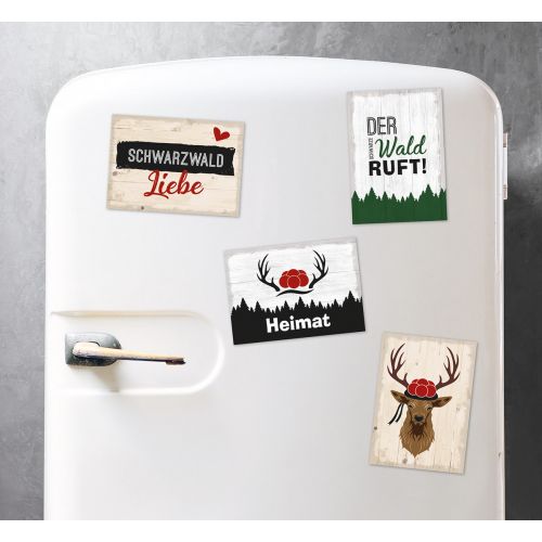 Magnet 4er Set "Schwarzwaldliebe"