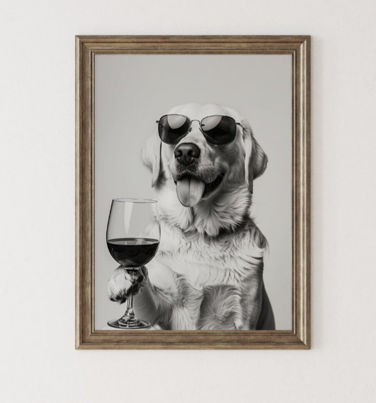 Print - Party Hund "Retriever"