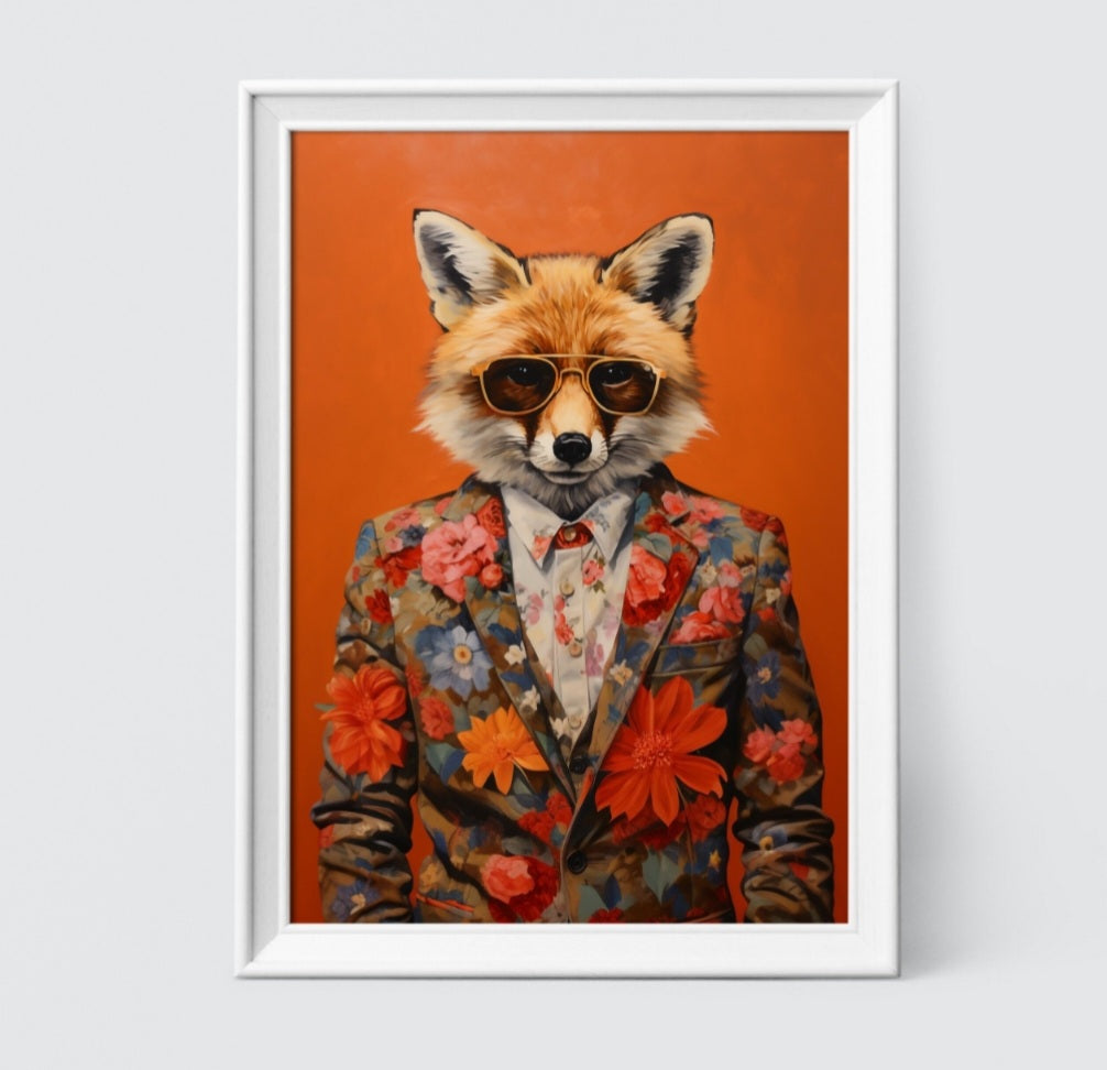 Print - stylischer Fuchs "Ludwig"