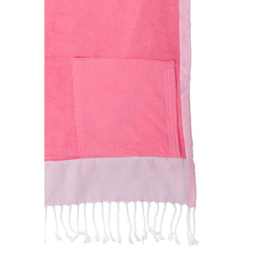 Strandtuch "Flamingo", 100% Bio-Baumwolle, handgewebt