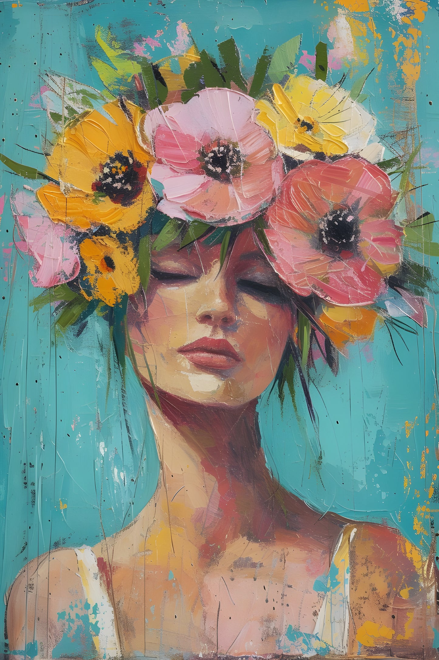 Print - "Flower Girl"