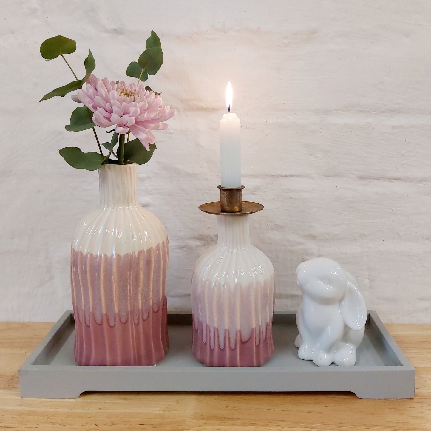 Keramik Vasen "Rosa" im 2er Set