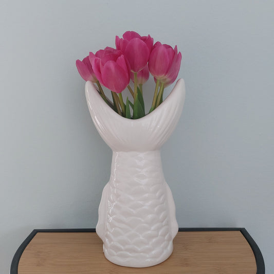 Keramik Vase "Sea", Weiß