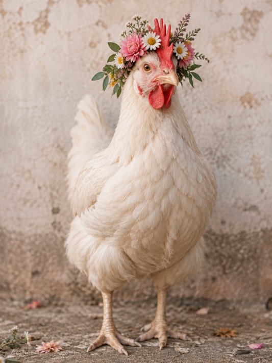 Print - Blumenhuhn "Diddi"