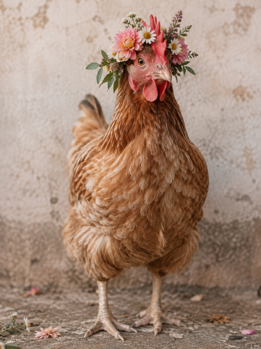 Print - Blumenhuhn "Libbi"