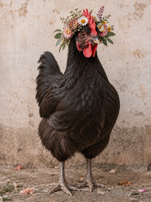 Print - Blumenhuhn "Siggi"