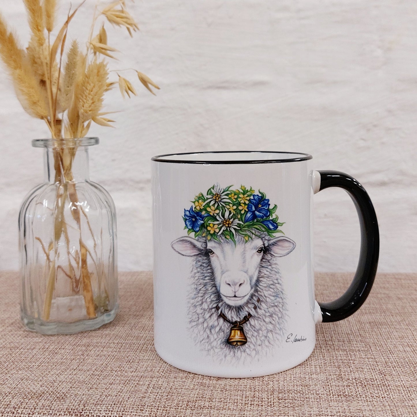 Keramik Tasse "Frida das Schaf"