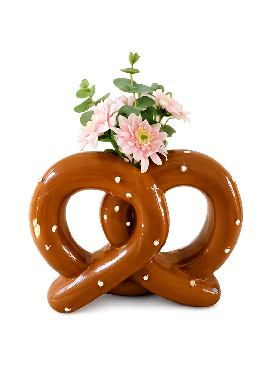 Brezel-Vase aus Keramik – Ein außergewöhnlicher Blickfang für dein Zuhause