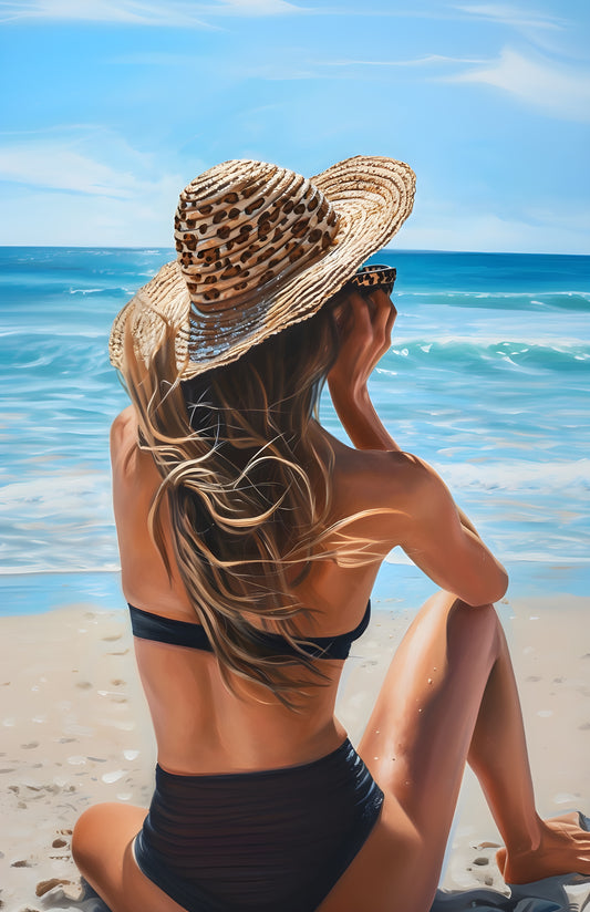 Print - "Beach Girl" No 1