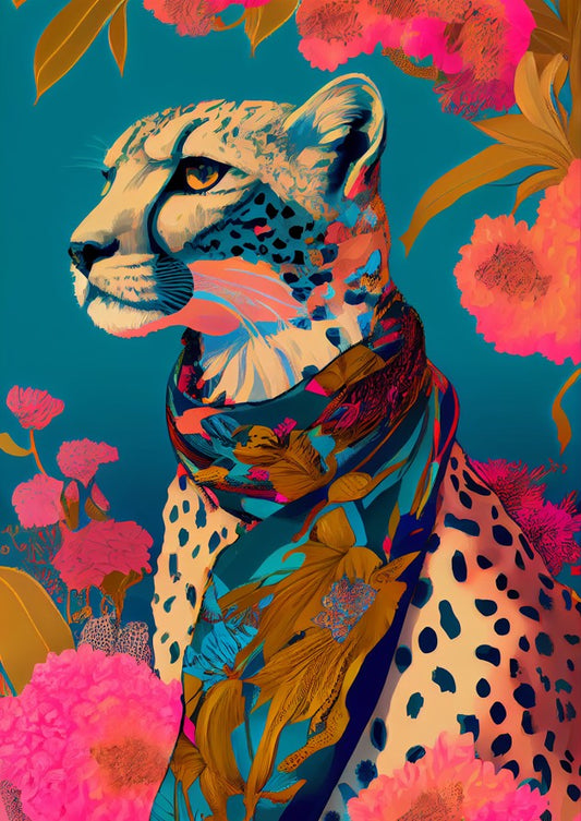 Print - Colorful Panther