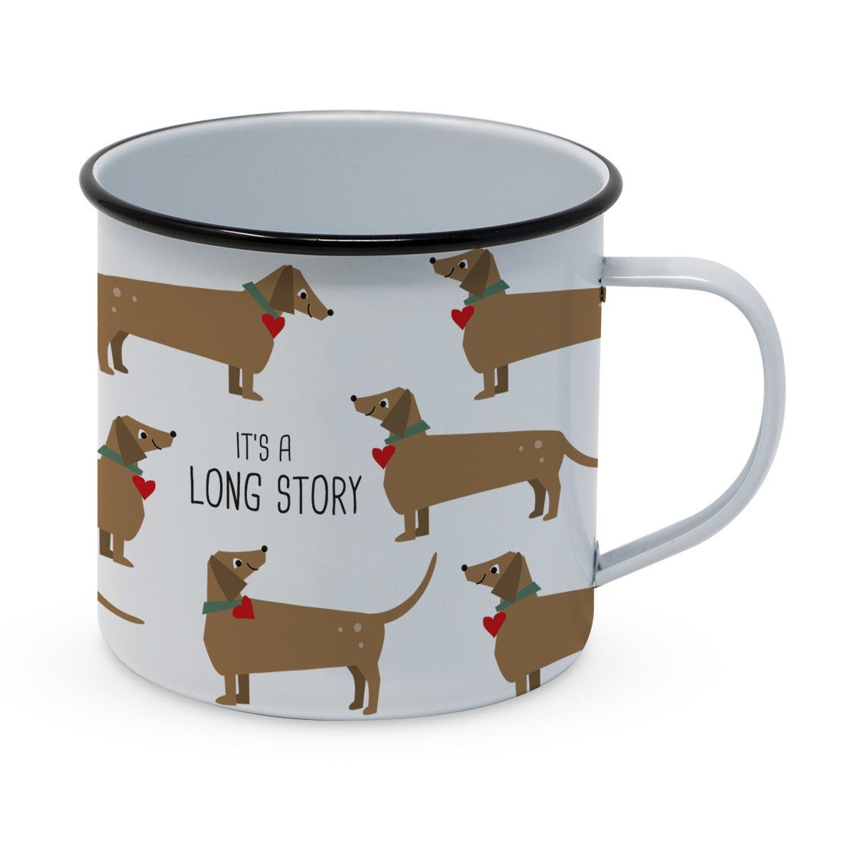 Metalltasse "Long Story"