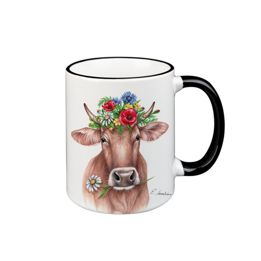 Keramik Tasse "Linda die Kuh"