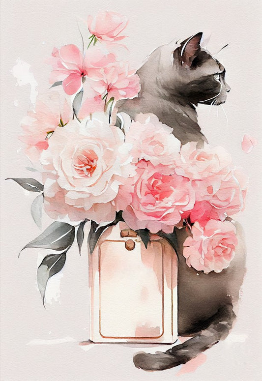 Print - Flower Cat