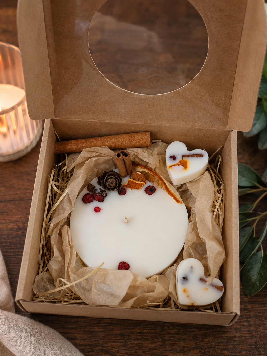 Geschenk Duftkerze Orange Zimt