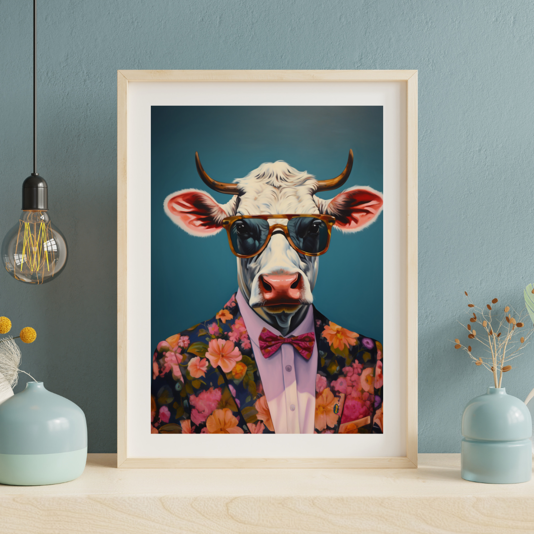 Print - stylischer Bulle "Edgar"