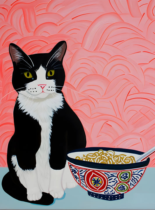 Print - "Noodle Cat"