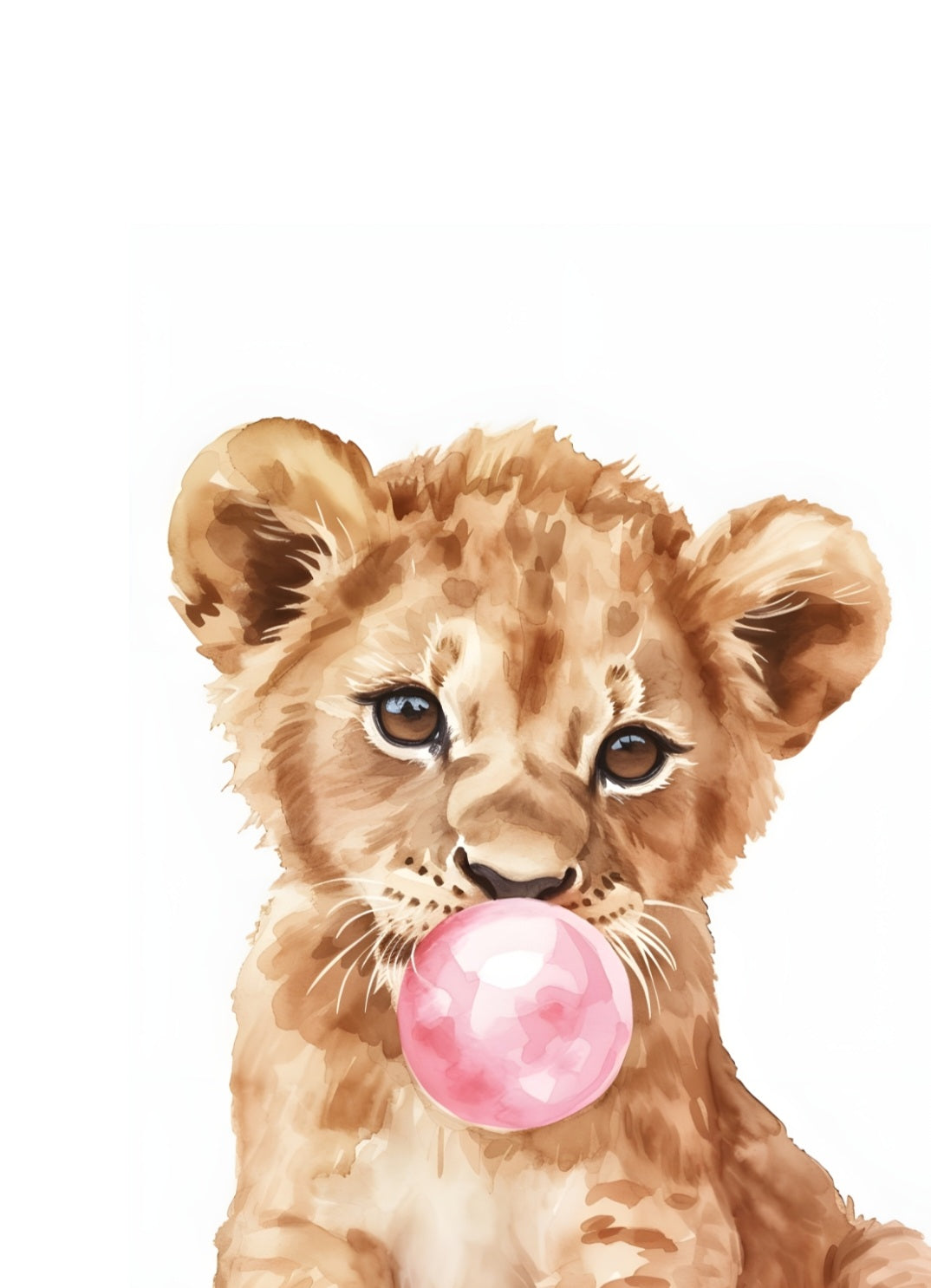 Print - "Bubble" Löwe No 1