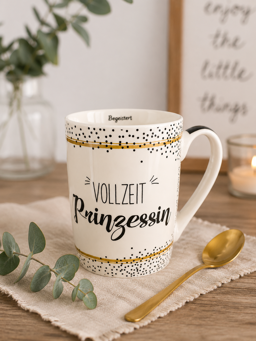 Keramiktasse "Vollzeitprinzessin"