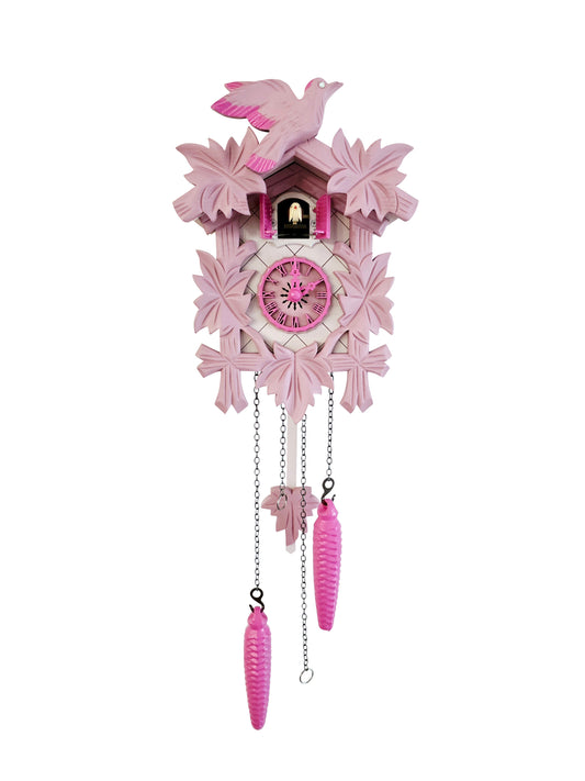 Moderne Kuckucksuhr: My "Pink Rose" Kuckoo - Vogel